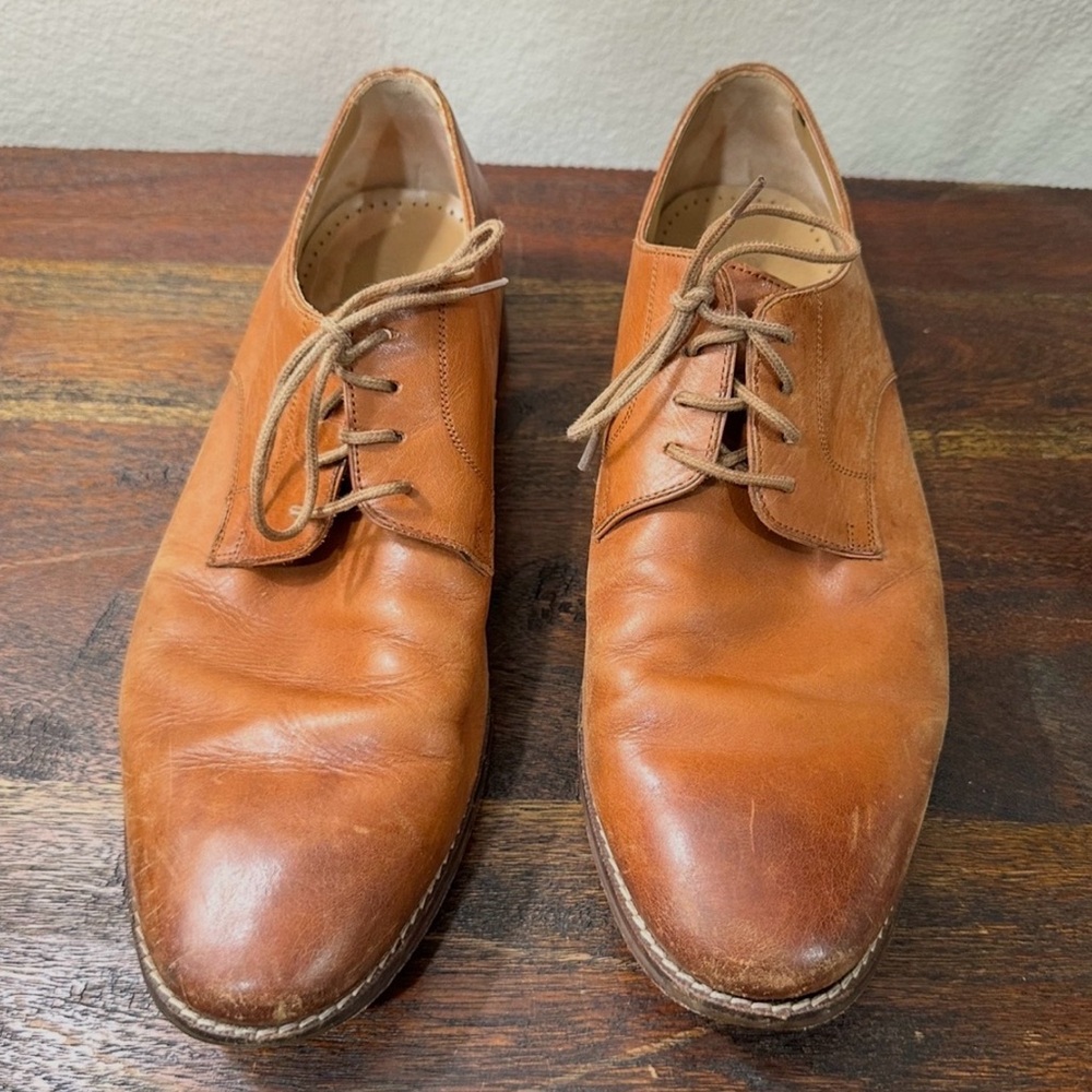 Vintage Cole Haan Tan Leather‎ Plain Toe
Oxford Dress Shoes US Size 9.5W